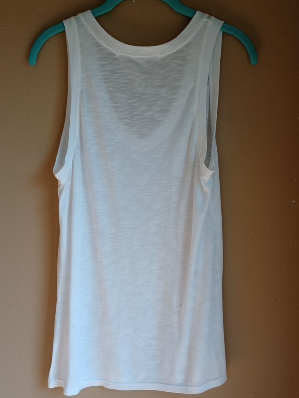 Michael Stars LOVE Burnout Tank Top White Minimalist Style Size M - Picture 6 of 6